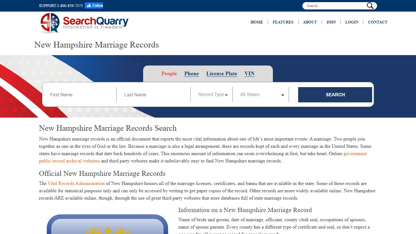 Free New Hampshire Marriage Records | Enter a Name to Begin - SearchQuarry