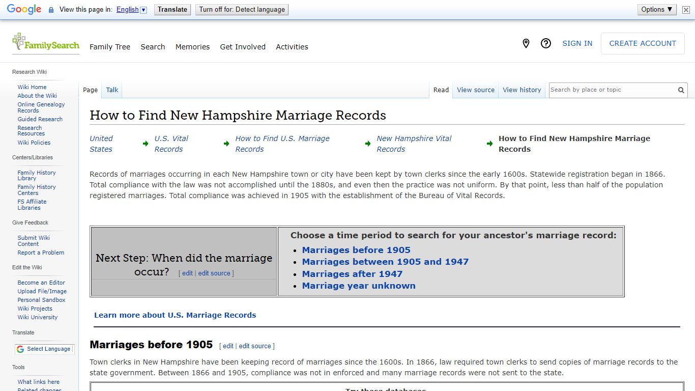 How to Find New Hampshire Marriage Records • FamilySearch